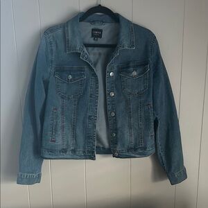 Curve Blue Denim Jacket